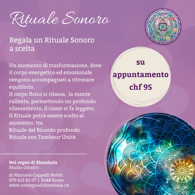 Buono Regalo per un Rituale Sonoro