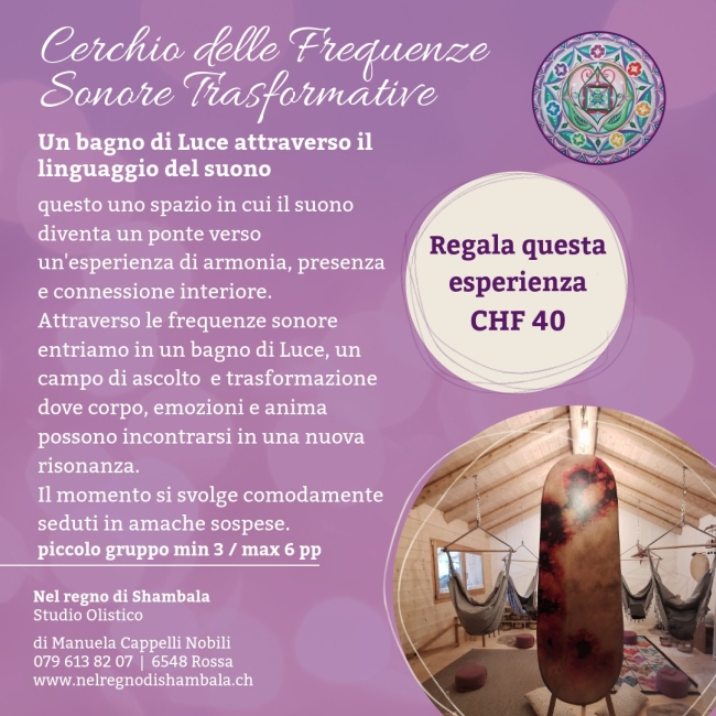 Buono Regalo Cerchio delle Frequenze del lunedì